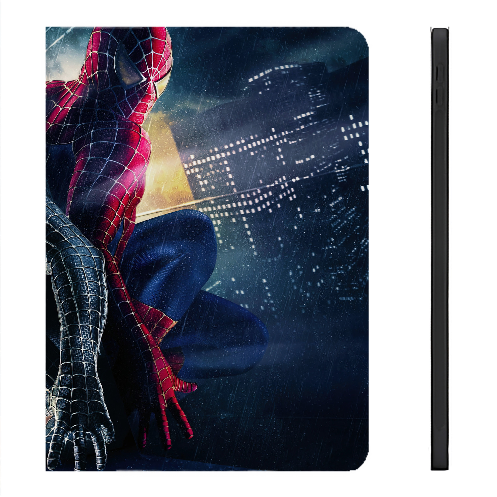 （画像用） Spider Man スパイダーマン IPadケース ペンホルダー付き ブックスタイルデザイン